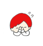 赤い髪の彼。（個別スタンプ：8）