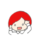 赤い髪の彼。（個別スタンプ：10）