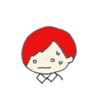 赤い髪の彼。（個別スタンプ：11）