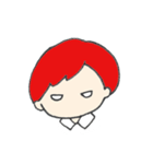 赤い髪の彼。（個別スタンプ：12）