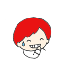 赤い髪の彼。（個別スタンプ：13）