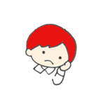 赤い髪の彼。（個別スタンプ：15）