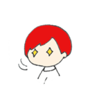 赤い髪の彼。（個別スタンプ：16）