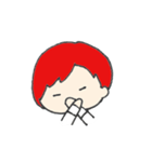 赤い髪の彼。（個別スタンプ：17）