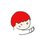 赤い髪の彼。（個別スタンプ：20）