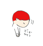 赤い髪の彼。（個別スタンプ：25）