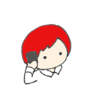 赤い髪の彼。（個別スタンプ：28）