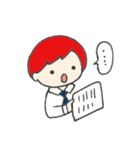 赤い髪の彼。（個別スタンプ：30）