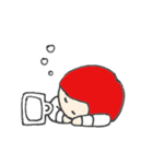 赤い髪の彼。（個別スタンプ：33）