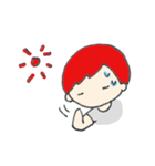 赤い髪の彼。（個別スタンプ：35）