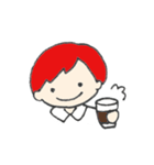 赤い髪の彼。（個別スタンプ：38）