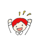 赤い髪の彼。（個別スタンプ：39）