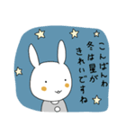 Stamp of winter rabbit（個別スタンプ：14）