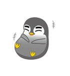 Rough eyebrows penguin（個別スタンプ：2）