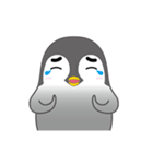 Rough eyebrows penguin（個別スタンプ：7）