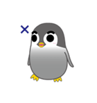 Rough eyebrows penguin（個別スタンプ：12）