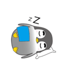 Rough eyebrows penguin（個別スタンプ：13）