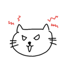 白いネコさん（個別スタンプ：3）