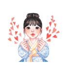 Lovely HANBOK Girls (KOR)（個別スタンプ：2）