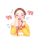 Lovely HANBOK Girls (KOR)（個別スタンプ：8）