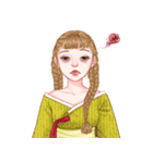 Lovely HANBOK Girls (KOR)（個別スタンプ：18）