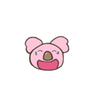 ピンクコアラスタンプ（個別スタンプ：4）