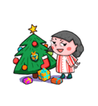 Girl's mean murmur (X'mas ＆ New year)（個別スタンプ：5）