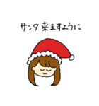 クリスマスガール（個別スタンプ：3）