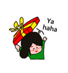 Rachel and Santa Claus（個別スタンプ：5）