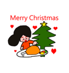 Rachel and Santa Claus（個別スタンプ：7）