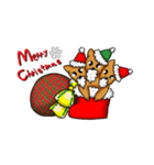 ケルベロスのケルちゃん クリスマスを祝う（個別スタンプ：1）