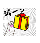 クリスマスの白猫サンタ2～年末年始まで☆（個別スタンプ：11）