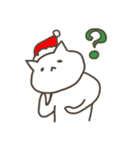 クリスマスの白猫サンタ2～年末年始まで☆（個別スタンプ：14）