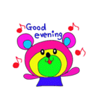 Rainbow bear2 English ver（個別スタンプ：3）
