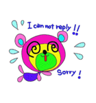 Rainbow bear2 English ver（個別スタンプ：7）
