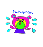 Rainbow bear2 English ver（個別スタンプ：12）