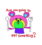 Rainbow bear2 English ver（個別スタンプ：15）