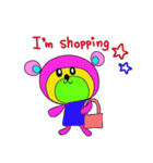 Rainbow bear2 English ver（個別スタンプ：18）