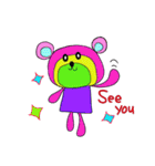 Rainbow bear2 English ver（個別スタンプ：21）
