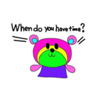 Rainbow bear2 English ver（個別スタンプ：29）