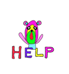 Rainbow bear2 English ver（個別スタンプ：32）