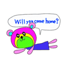Rainbow bear2 English ver（個別スタンプ：34）