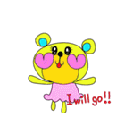 Rainbow bear2 English ver（個別スタンプ：35）