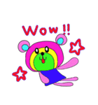 Rainbow bear2 English ver（個別スタンプ：39）