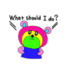 Rainbow bear2 English ver（個別スタンプ：40）