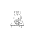 クマとタマゴの日常（個別スタンプ：6）