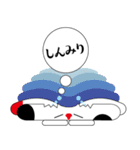 Somehow cute！ Flat dog（個別スタンプ：15）
