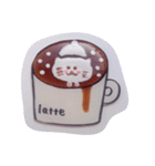 ラテアート気持ちスタンプ（個別スタンプ：12）