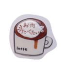 ラテアート気持ちスタンプ（個別スタンプ：16）
