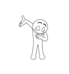 Cool Circle Head（個別スタンプ：6）